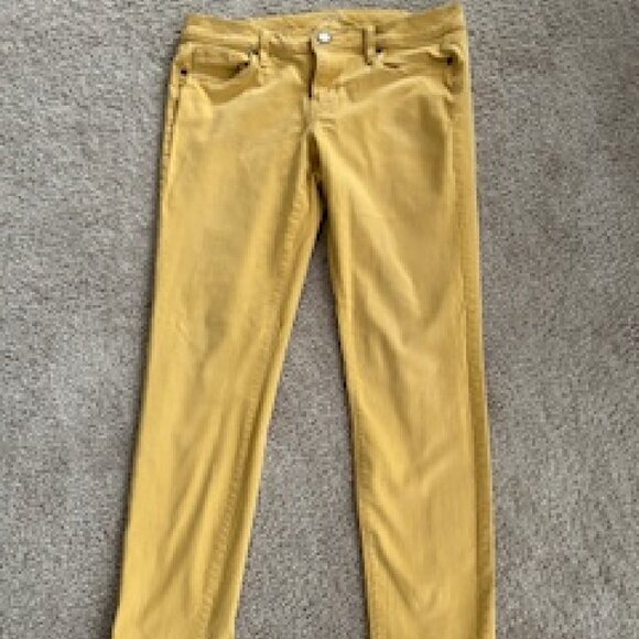 Women's Pants Gold Ann Taylor Loft 10P Modern Skinny Pockets in Front & Back - Picture 2 of 3